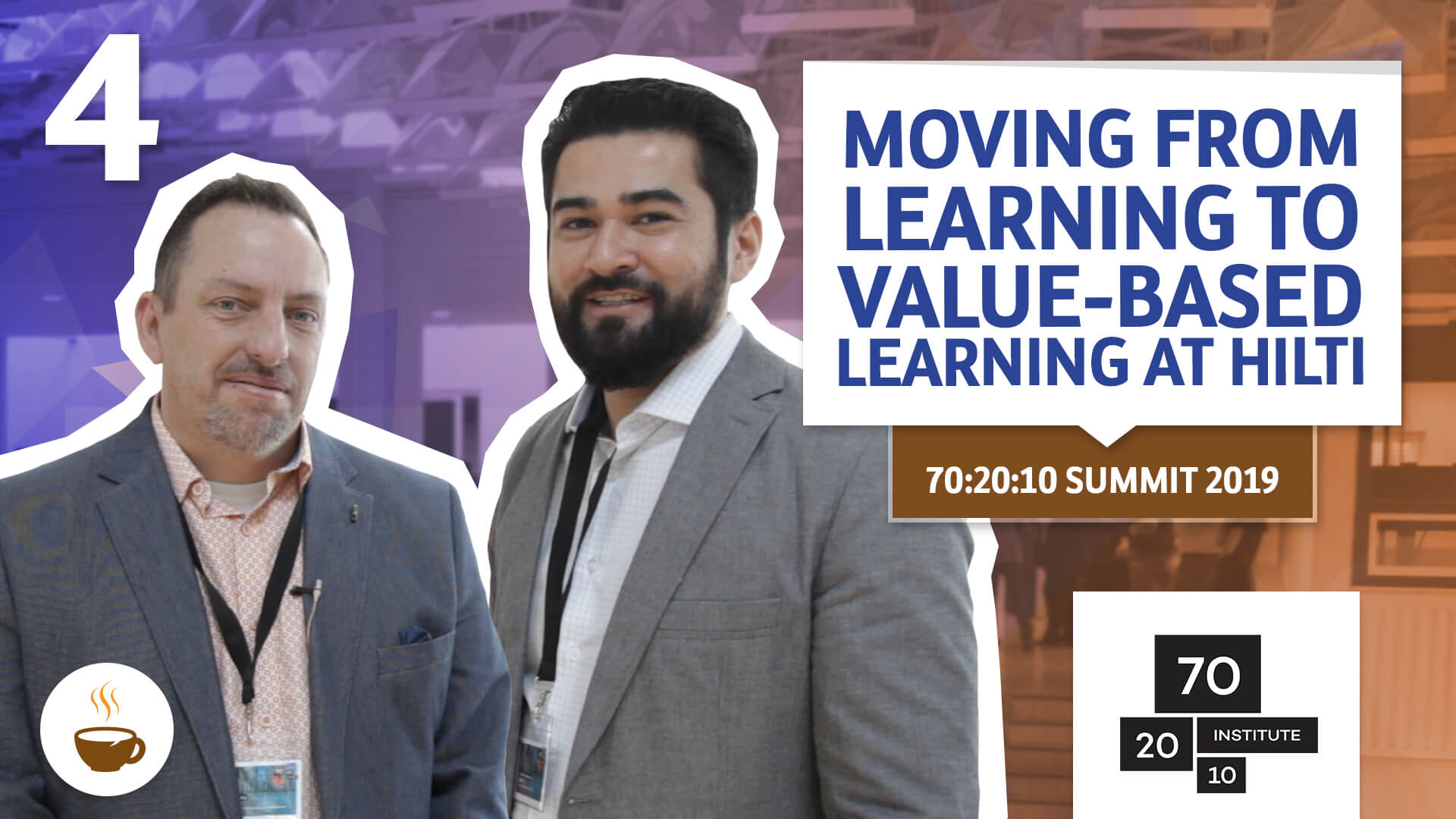 Wagner Cassimiro interviewing Tery from Hilti about Moving from learning to value-based learning at Hilti – 70:20:10 Summit, 2019