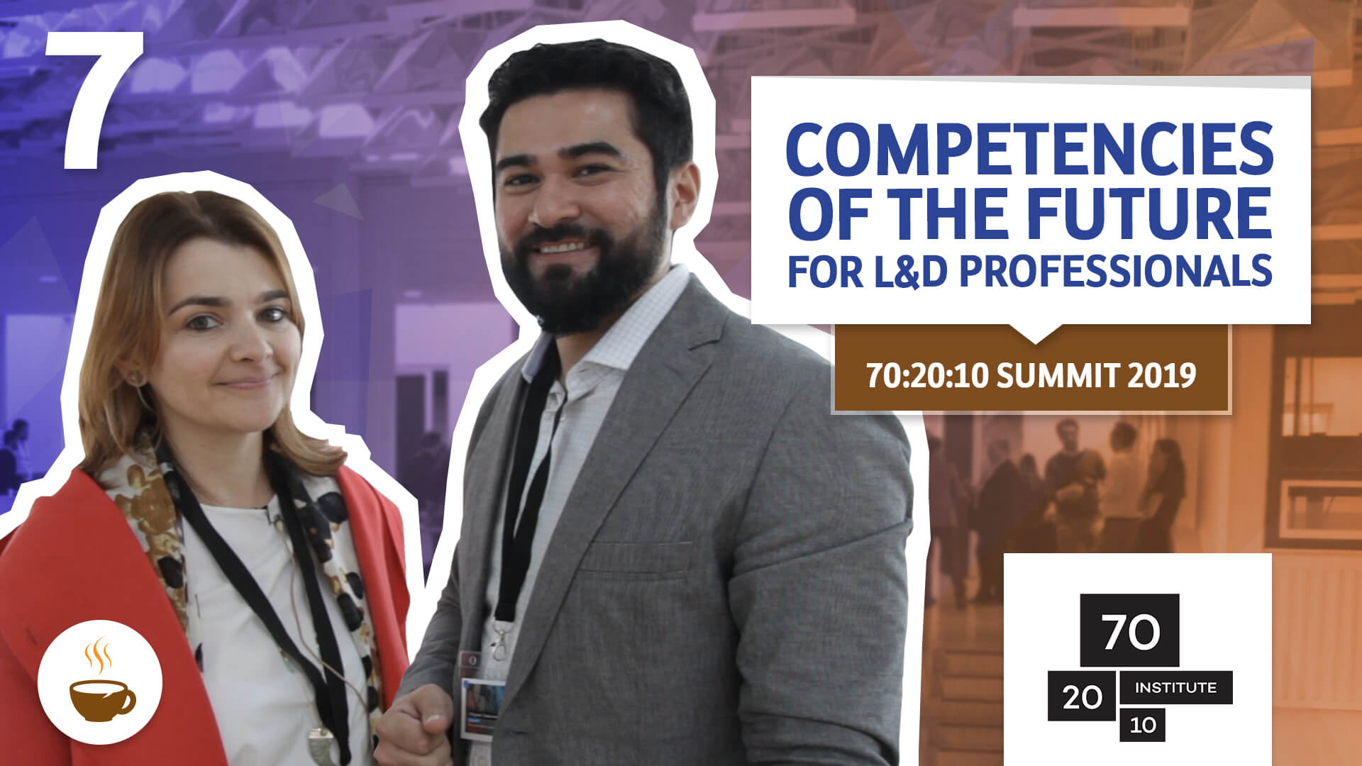 Anca Iordache and Wagner Cassimiro in the interview Competences of the future for L&D professionals – 70:20:10 Summit, 2019