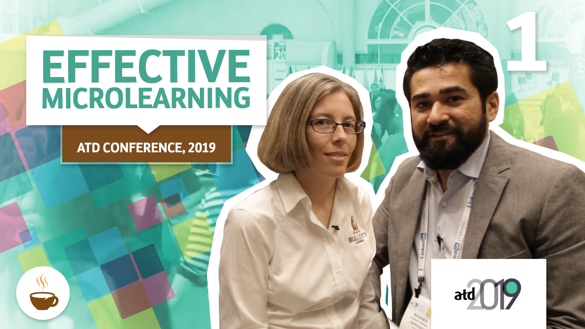 Wagner Cassimiro talking to Carla Torgerson about  Microlearning efetivo - ATD Conference, 2019 